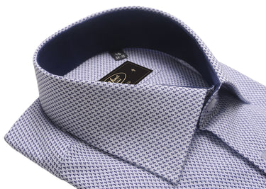 Da Vinci Blue Collar | Regular Collar Pattern shirt