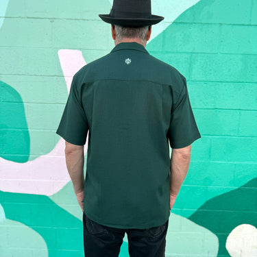 Hennesy Men’s Camp Shirt | Crest and Chainstitch Embroidery | Da Vinci California