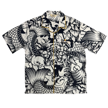 Kuro Koi Men’s Camp Shirt | Allover Koi Print | Da Vinci California