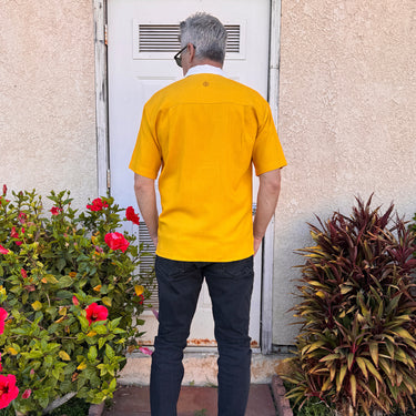 Laverne Men’s Camp Shirt | Two Tone Panel Design | Da Vinci California