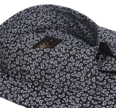 Da Vinci Blue Collar | Pin Collar Paisley shirt