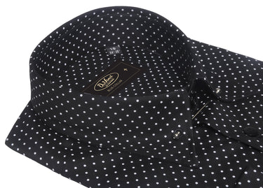 Polka Dot Pin Collar Dress Shirt | European Crafted Cotton Shirt | Da Vinci California