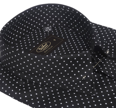 Da Vinci Blue Collar | Pin Collar Polkadot shirt