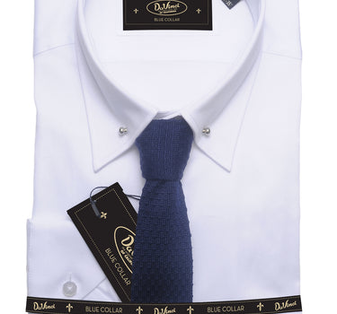 Da Vinci Blue Collar | Pin Collar Solid shirt