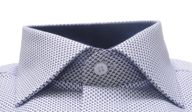 Da Vinci Blue Collar | Regular Collar Pattern shirt