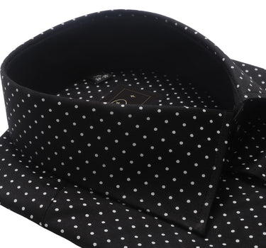 Da Vinci Blue Collar | Regular Collar Polkadot shirt