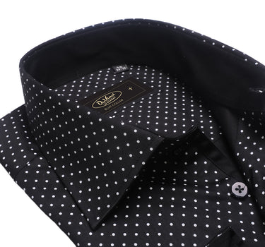 Da Vinci Blue Collar | Regular Collar Polkadot shirt