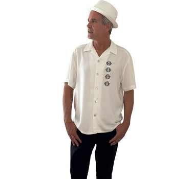 Decker | Short Sleeved Men's Shirt in Off White
