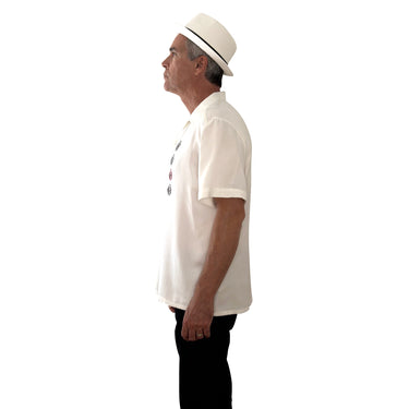 Decker | Short Sleeved Men's Shirt in Off White