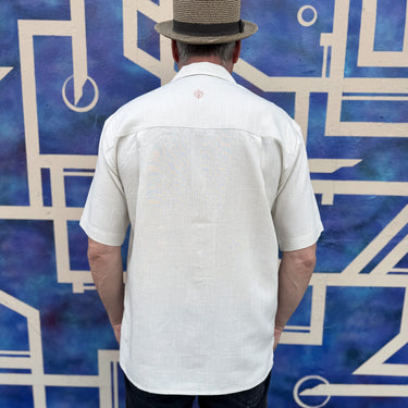 Hennesy Men’s Camp Shirt | Crest and Chainstitch Embroidery | Da Vinci California