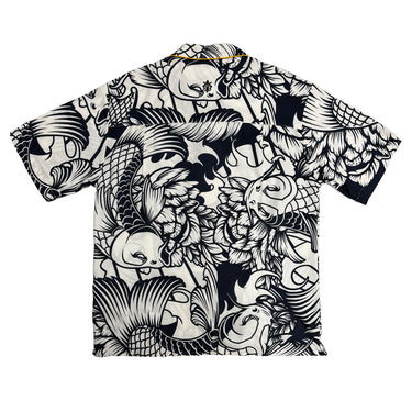 Kuro Koi Men’s Camp Shirt | Allover Koi Print | Da Vinci California