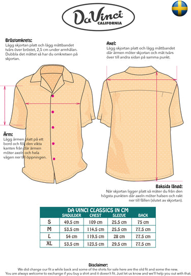 Rebel Son Men’s Camp Shirt | Contrast Piping and Placket Detail | Da Vinci California